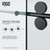 Vigo 60-Inch Elan Adjustable Frameless Sliding Tub Door In Matte Black