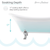 Swiss Madison SM-FB585CC Caché Single Slipper, Clawfoot Soaking Acrylic Bathtub, Chrome Clawfoot