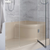 Swiss Madison SM-SB537BV Aquatique 60" x 32" Left Drain, Shower Base - Biscuit
