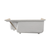 Swiss Madison SM-SB537BV Aquatique 60" x 32" Left Drain, Shower Base - Biscuit