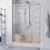 Swiss Madison SM-SB538BV Aquatique 60" x 32" Right Drain, Shower Base - Biscuit