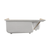 Swiss Madison SM-SB538BV Aquatique 60" x 32" Right Drain, Shower Base - Biscuit