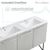 Swiss Madison SM-BV236 Annecy 60" Bathroom Vanity in Brushed Grey