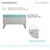 Swiss Madison SM-BV236 Annecy 60" Bathroom Vanity - Brushed Grey With Sink