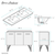 Swiss Madison SM-BV236 Annecy 60" Bathroom Vanity in Brushed Grey