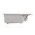 Swiss Madison SM-SB538W Aquatique 60" x 32" Right Drain, Shower Base