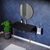 Swiss Madison SM-CS754 Claire 40" Matte Black Basin Console Sink with Gold Legs
