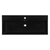 Swiss Madison SM-CS754 Claire 40" Matte Black Basin Console Sink with Gold Legs
