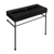 Swiss Madison SM-CS784 Claire 40" Matte Black Basin Console Sink with Black Legs