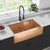 Swiss Madison SM-KS758RG Rivage 33" x 21" Stainless Steel, Single Sink, Farmhouse Kitchen Sink with Apron - Rose Gold