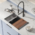 Swiss Madison SM-KU800B Tourner 30" x 19" Stainless Steel, Single Sink, Undermount Kitchen Workstation Sink in Black