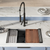 Swiss Madison SM-KU800B Tourner 30" x 19" Stainless Steel, Single Sink, Undermount Kitchen Workstation Sink in Black