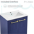Swiss Madison SM-BV252L Annecy 24" Bathroom Vanity in Granger Blue With Sink