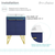 Swiss Madison SM-BV252L Annecy 24" Bathroom Vanity in Granger Blue With Sink