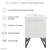 Swiss Madison SM-BV212 Annecy 24" Bathroom Vanity in White With Sink