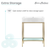 Swiss Madison SM-BV71G Pierre 24 Single, Freestanding, Open Shelf, Gold Metal Frame Bathroom Vanity With Sink