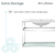 Swiss Madison SM-BV556C Pierre 30" Single, Open Shelf, Chrome Metal Frame Bathroom Vanity With Sink