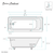 Swiss Madison SM-DB565 Voltaire 66" X 32" Left-Hand Drain Alcove Bathtub