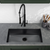 Swiss Madison SM-KU700B Rivage 30 x 18 Stainless Steel, Single Sink, Undermount Kitchen Sink, Black