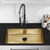 Swiss Madison SM-KU701G Rivage 32 x 19 Stainless Steel, Single Sink, Undermount Kitchen Sink, Gold