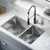 Swiss Madison SM-KU725 Rivage 33" x 20" Double Bowl, Undermount Kitchen Sink