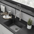Swiss Madison SM-KU715B Rivage 23 x 18 Stainless Steel, Single Sink, Undermount Kitchen Sink, Black