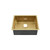 Swiss Madison SM-KU715G Rivage 23" x 18" Stainless Steel, Single Sink, Undermount Kitchen Sink - Gold Swiss Madison SM-KU715G Rivage 23" x 18" Stainless Steel, Single Sink, Undermount Kitchen Sink - Gold