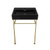 Swiss Madison SM-CS751 Claire 24" Matte Black Basin Console Sink with Gold Legs