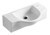 Alfi ABC114 White 18" x 10" Small Wall Mounted Ceramic Sink with Faucet Hole