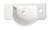 Alfi ABC114 White 18" x 10" Small Wall Mounted Ceramic Sink with Faucet Hole