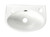 ALFI White 14" x 10" Small Wall Mounted Ceramic Sink with Faucet Hole - ABC118