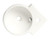 ALFI White 17" x 12" Tiny Corner Wall Mounted Ceramic Sink with Faucet Hole - ABC121