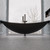 ALFI Black Matte 79" Acrylic Suspended Wall Mounted Hammock Bathtub - HammockTub1-BM