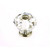 JVJ Polished Nickel 30 mm (1 3/16") Diamond Cut 31% Leaded Crystal Door Knob - 36514