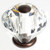 JVJ Old World Bronze 30 mm (1 3/16") Diamond Cut 31% Leaded Crystal Door Knob - 36512