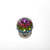 JVJ Satin Nickel 40 mm (1 9/16") Round Faceted 31% Leaded Crystal Door Knob With Prism - 36446