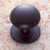 JVJ Oil Rubbed Bronze 1 1/2" Plymouth Door Knob With Back Plate - 35420