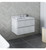 Fresca FCB3130RWH-CWH-U Formosa 30" Wall Hung Modern Bathroom Cabinet w/ Top & Sink in Rustic White