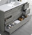 Fresca FCB9360HA-S-I Lazzaro 60" Glossy Ash Gray Free Standing Modern Bathroom Cabinet w/ Integrated Single Sink