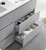 Fresca FCB93-3030GR-D-I Lazzaro 60" Gray Free Standing Modern Bathroom Cabinet w/ Integrated Double Sink