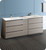 Fresca FCB93-361236MGO-D-I Lazzaro 84" Gray Wood Free Standing Double Sink Modern Bathroom Cabinet w/ Integrated Sinks