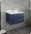 Fresca FCB6124RBL-UNS-CWH-U Lucera 24" Royal Blue Wall Hung Modern Bathroom Cabinet w/ Top & Undermount Sink