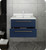 Fresca FCB6124RBL-UNS-CWH-U Lucera 24" Royal Blue Wall Hung Modern Bathroom Cabinet w/ Top & Undermount Sink