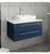 Fresca FCB6130RBL-VSL-CWH-V Lucera 30" Royal Blue Wall Hung Modern Bathroom Cabinet w/ Top & Vessel Sink