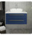 Fresca FCB6130RBL-VSL-CWH-V Lucera 30" Royal Blue Wall Hung Modern Bathroom Cabinet w/ Top & Vessel Sink