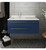 Fresca FCB6136RBL-UNS-L-CWH-U Lucera 36" Royal Blue Wall Hung Modern Bathroom Cabinet w/ Top & Undermount Sink - Left Version