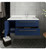 Fresca FCB6136RBL-UNS-R-CWH-U Lucera 36" Royal Blue Wall Hung Modern Bathroom Cabinet w/ Top & Undermount Sink - Right Version