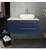 Fresca FCB6136RBL-VSL-R-CWH-V Lucera 36" Royal Blue Wall Hung Modern Bathroom Cabinet w/ Top & Vessel Sink - Right Version