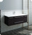 Fresca FCB6142ES-UNS-CWH-U Lucera 42" Espresso Wall Hung Modern Bathroom Cabinet w/ Top & Undermount Sink