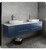 Fresca FCB6172RBL-VSL-D-CWH-V Lucera 72" Royal Blue Wall Hung Modern Bathroom Cabinet w/ Top & Double Vessel Sinks